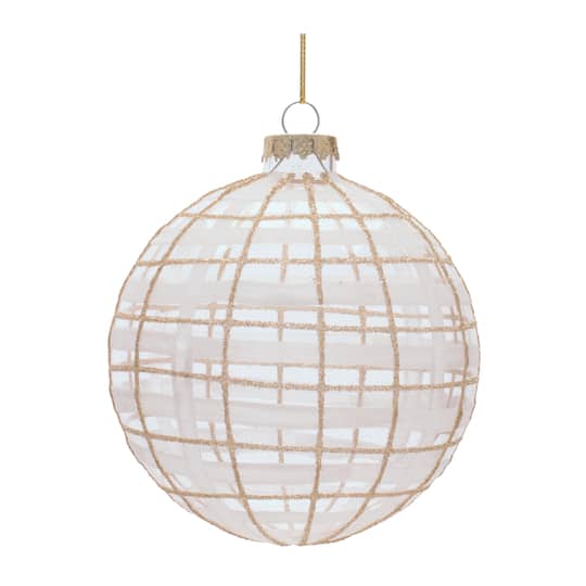 Melrose 4.5" Gold Glass Ball Ornaments, 6ct.